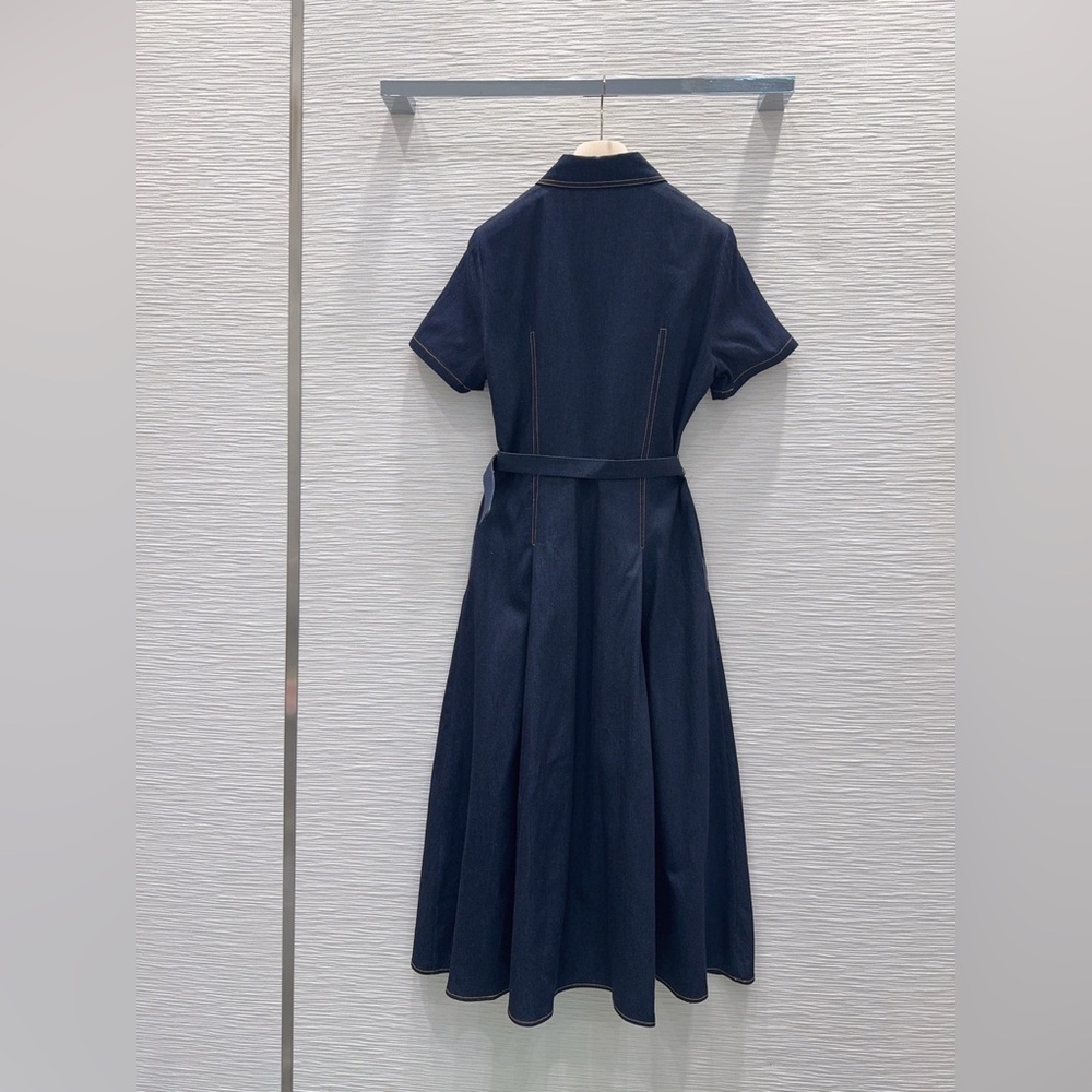 Miu Miu dark blue denim dress - Picture 2 of 7
